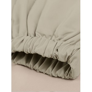 Drawstring Hooded Trench Coat, Casual Solid Long Sleeve Outerwear, Women's Clothing