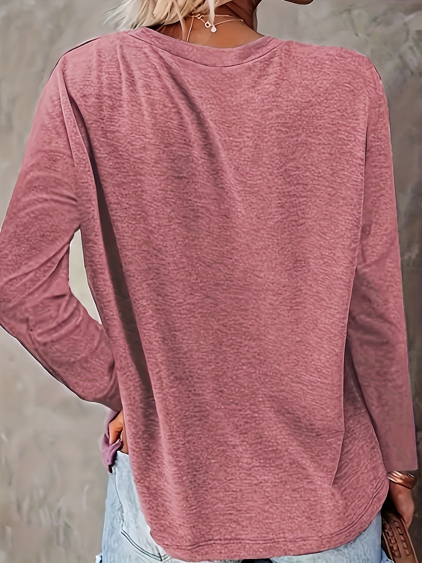 letter print crew neck t shirt casual long sleeve t shirt for spring fall womens clothing details 12